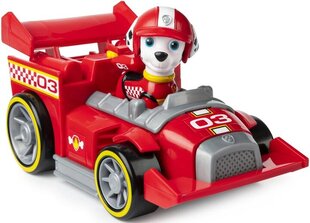 Sacīkšu mašīna Paw Patrol ar Marshall figūriņu cena un informācija | Rotaļlietas zēniem | 220.lv