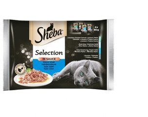 Набор Sheba Selection в соусе с рыбой, 13 х 340 г цена и информация | Консервы для котов | 220.lv