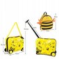 Bērnu mugursomas un koferu komplekts Costway, 26l, dzeltens цена и информация | Koferi, ceļojumu somas | 220.lv