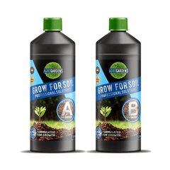 AgroGardens Grow For Soil A+B 2x1L цена и информация | Жидкие удобрения | 220.lv