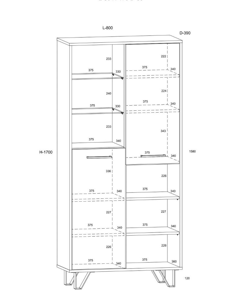 Plaukts Boss, brūns/balts цена и информация | Plaukti | 220.lv