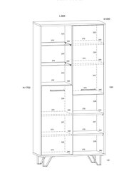 Plaukts Boss, balts/brūns цена и информация | Полки | 220.lv