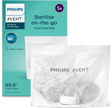 Пакеты для стерилизации Philips Avent SCF297/05, 5 шт. цена и информация | Стерилизаторы и подогреватели для бутылочек | 220.lv