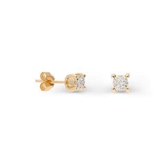 Zelta auskari ar briljantu Gold Diamonds sievietēm W62750744 cena un informācija | Auskari | 220.lv