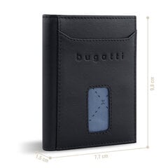 Кожаный мини-кошелек Bugatti Secure Slim с RFID-защитой, черный цена и информация | Мужские кошельки | 220.lv