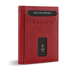 Кожаный мини-кошелек Bugatti Secure Slim с RFID-защитой, красный цена и информация | Мужские кошельки | 220.lv