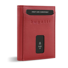 Кожаный мини-кошелек Bugatti Secure Slim с RFID-защитой, красный цена и информация | Мужские кошельки | 220.lv