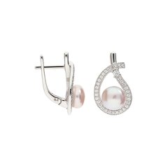 Серебряные серьги с подвеской и жемчугом Silver Pearls для женщин W57545278 цена и информация | Серьги | 220.lv