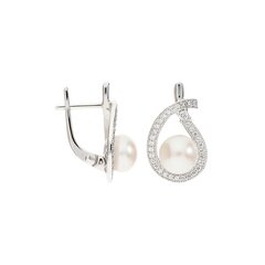Sudraba auskari un pērlēm Silver Pearls sievietēm W57545353 cena un informācija | Auskari | 220.lv