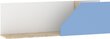 Sienas plaukts Meblocross Pax-24, brūns/balts/zils cena un informācija | Plaukti | 220.lv