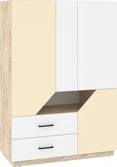 Шкаф Meblocross Pax-23, коричневый/белый/песочный цвет цена и информация | Шкафы | 220.lv