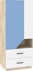 Шкаф Meblocross Pax-22, коричневый/белый/синий цвет цена и информация | Шкафы | 220.lv