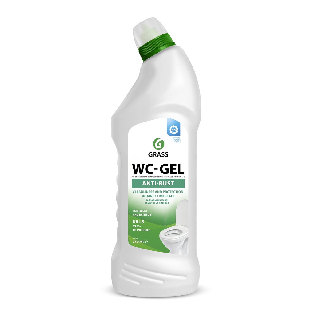 Santehnikas tīrīšanas līdzeklis Grass WC-gel, 750 ml cena un informācija | Tīrīšanas līdzekļi | 220.lv