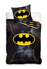 Bērnu gultas veļas komplekts Batman, 150 x 210 cm, spilvendrāna 50 x 60 cm cena un informācija | Bērnu gultas veļa | 220.lv