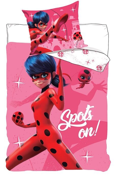 Bērnu gultas veļas komplekts Ladybug, 150 x 210 cm, spilvendrāna 50 x 60 cm cena un informācija | Bērnu gultas veļa | 220.lv