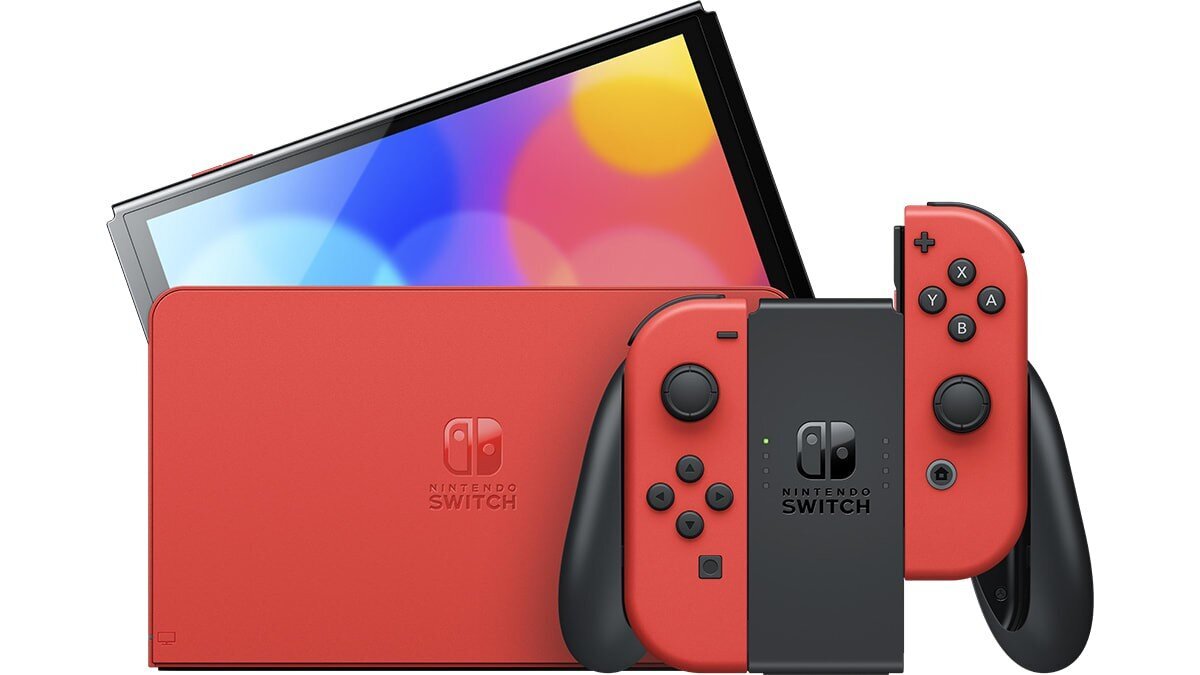 Nintendo Switch OLED konsole - Mario Red Edition cena un informācija | Spēļu konsoles | 220.lv