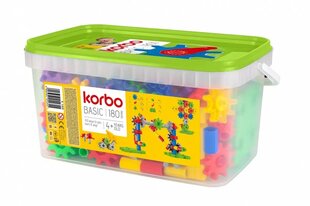 Базовые блоки Korbo, 180 элементов цена и информация | Конструкторы и кубики | 220.lv