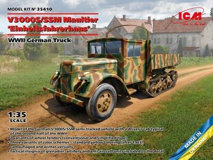 Līmējošais modelis ICM 35410 WWII German Truck V3000S/SSM Maultier Einheitsfahrerhaus 1/35 цена и информация | Склеиваемые модели | 220.lv