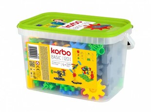Базовые блоки Korbo, 120 шт цена и информация | Конструкторы и кубики | 220.lv