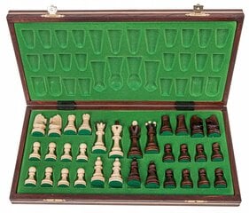 Galda spēle koka šahs, 41 x 41 cm cena un informācija | Galda spēles | 220.lv