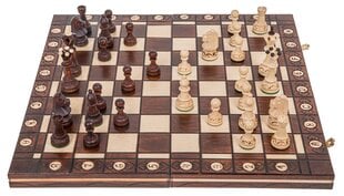 Galda spēle koka šahs, 41 x 41 cm cena un informācija | Galda spēles | 220.lv