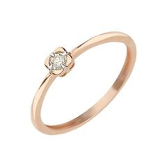Золотое кольцо с бриллиантом Due для женщин W54659573 1000000005462 цена и информация | Кольца | 220.lv