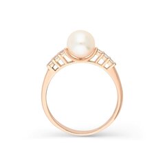 Золотое кольцо с подвеской и жемчугом Gold Pearls для женщин W63062956 1000000053682 цена и информация | Кольца | 220.lv