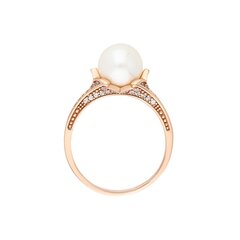 Золотое кольцо с подвеской и жемчугом Gold Pearls для женщин W63062956 1000000053682 цена и информация | Кольца | 220.lv