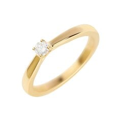 Золотое кольцо с бриллиантом Due для женщин W57563306 1000000018545 цена и информация | Кольца | 220.lv