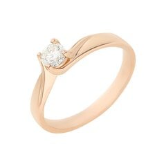Золотое кольцо с бриллиантом Due для женщин W60522963 1000000018734 цена и информация | Кольца | 220.lv
