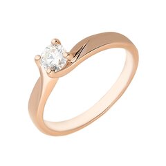 Золотое кольцо с бриллиантом Due для женщин W62155480 1000000018738 цена и информация | Кольца | 220.lv