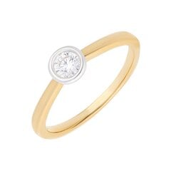 Золотое кольцо с бриллиантом Due для женщин W22450606 1000000018891 цена и информация | Кольца | 220.lv