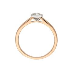 Золотое кольцо с бриллиантом Due для женщин W58795652 1000000018896 цена и информация | Кольца | 220.lv