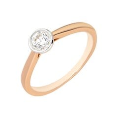 Золотое кольцо с бриллиантом Due для женщин W58795652 1000000018896 цена и информация | Кольца | 220.lv