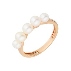 Zelta gredzens un pērlēm Zoye sievietēm W56448059 cena un informācija | Gredzeni | 220.lv