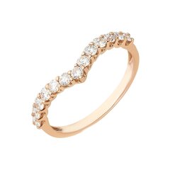 Золотое кольцо с бриллиантом Due для женщин W57043160 1000000023215 цена и информация | Кольца | 220.lv
