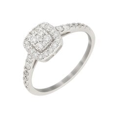 Золотое кольцо с бриллиантом Due для женщин W60946647 1000000023459 цена и информация | Кольца | 220.lv