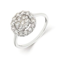 Золотое кольцо с бриллиантом Due для женщин W61366334 1000000023500 цена и информация | Кольца | 220.lv