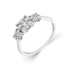 Золотое кольцо с бриллиантом Due для женщин W62973260 1000000023587 цена и информация | Кольца | 220.lv