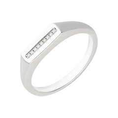 Серебряное кольцо с кубическим цирконием Zoye Unisex W57400165 1000000025803 цена и информация | Кольца | 220.lv