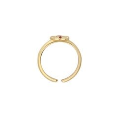 Zelta gredzens ar kubisko cirkoniju Opla W53701142 cena un informācija | Gredzeni | 220.lv