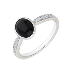 Серебряное кольцо с ониксом Silver Colours для женщин W57543735 1000000030644 цена и информация | Кольца | 220.lv