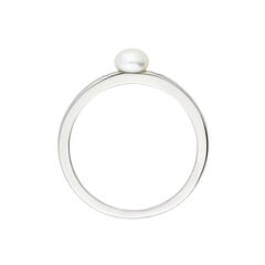 Серебряное кольцо с подвеской и жемчугом Silver Pearls для женщин W62627082 1000000040715 цена и информация | Кольца | 220.lv
