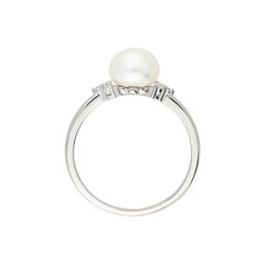 Серебряное кольцо с подвеской и жемчугом Silver Pearls для женщин W62627082 1000000040715 цена и информация | Кольца | 220.lv