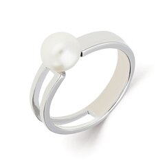 Серебряное кольцо с подвеской и жемчугом Silver Pearls для женщин W62627082 1000000040715 цена и информация | Кольца | 220.lv