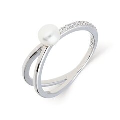 Серебряное кольцо с подвеской и жемчугом Zoye для женщин W60898320 1000000036250 цена и информация | Кольца | 220.lv