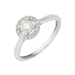 Золотое кольцо с бриллиантом Due для женщин W58412642 1000000037884 цена и информация | Кольца | 220.lv