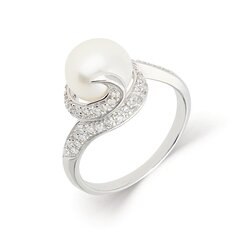 Sudraba gredzens un pērlēm Silver Pearls sievietēm цена и информация | Кольца | 220.lv