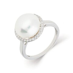 Серебряное кольцо с подвеской и жемчугом Silver Pearls для женщин W62627268 1000000040818 цена и информация | Кольца | 220.lv