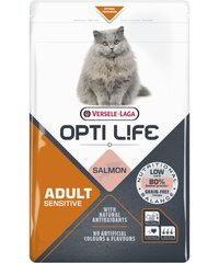 Versele-Laga Opti Life Cat Adult Sensitive с лососем, 2,5 кг цена и информация | Сухой корм для кошек | 220.lv